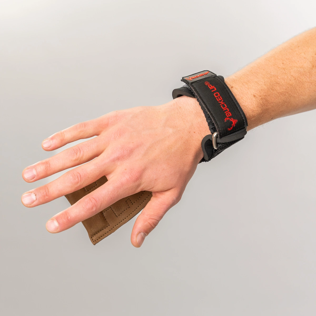 Leather Lifting Grips Bucked Up